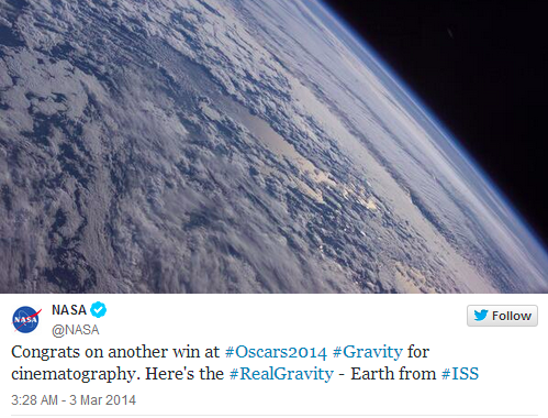 NASA does real-time marketing
